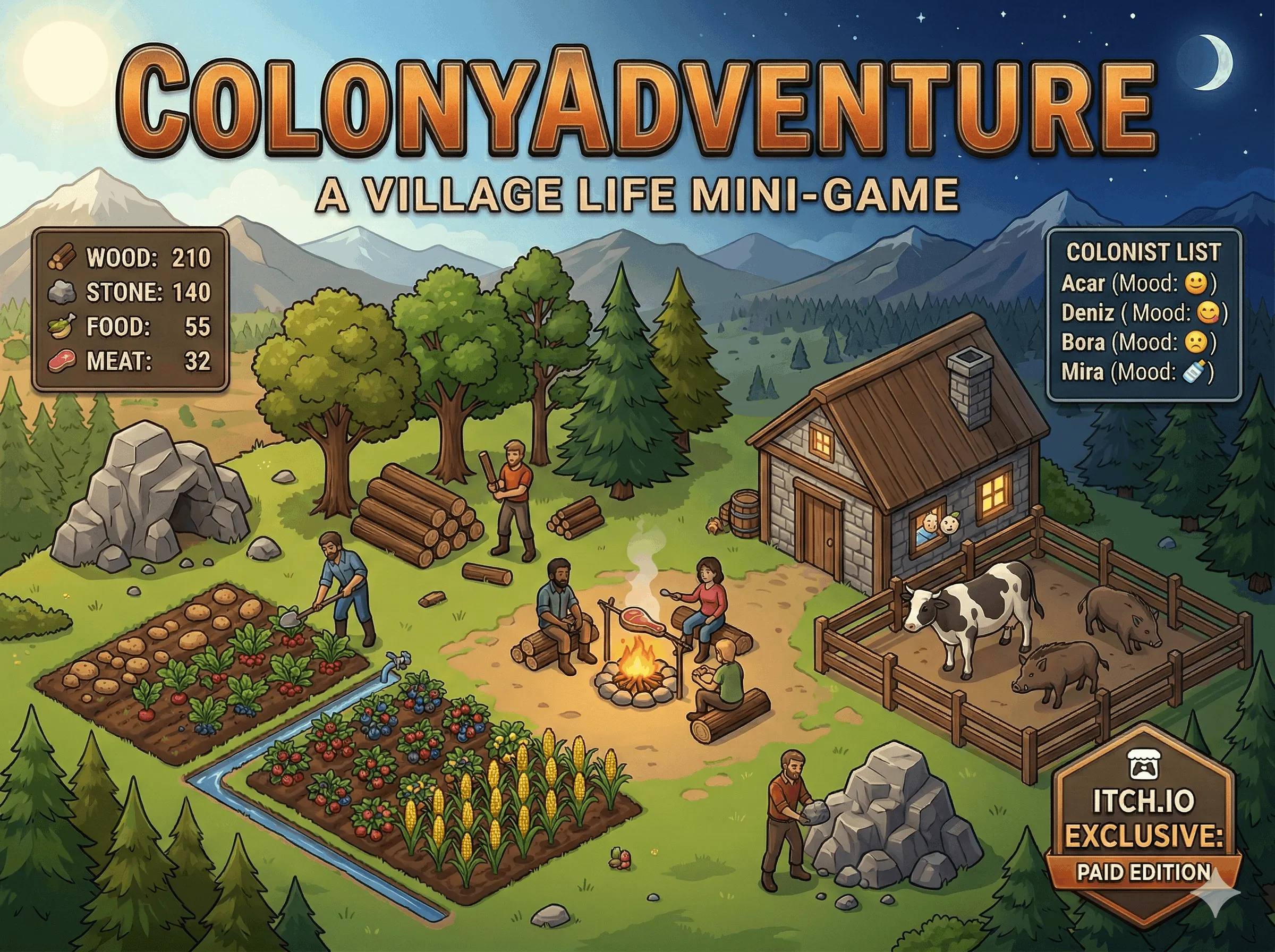 MiniColonyAdventures – Build, Expand & Survive