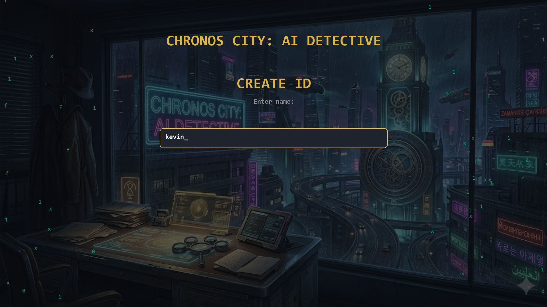 ChoronosCityAİDetective スクリーンショット