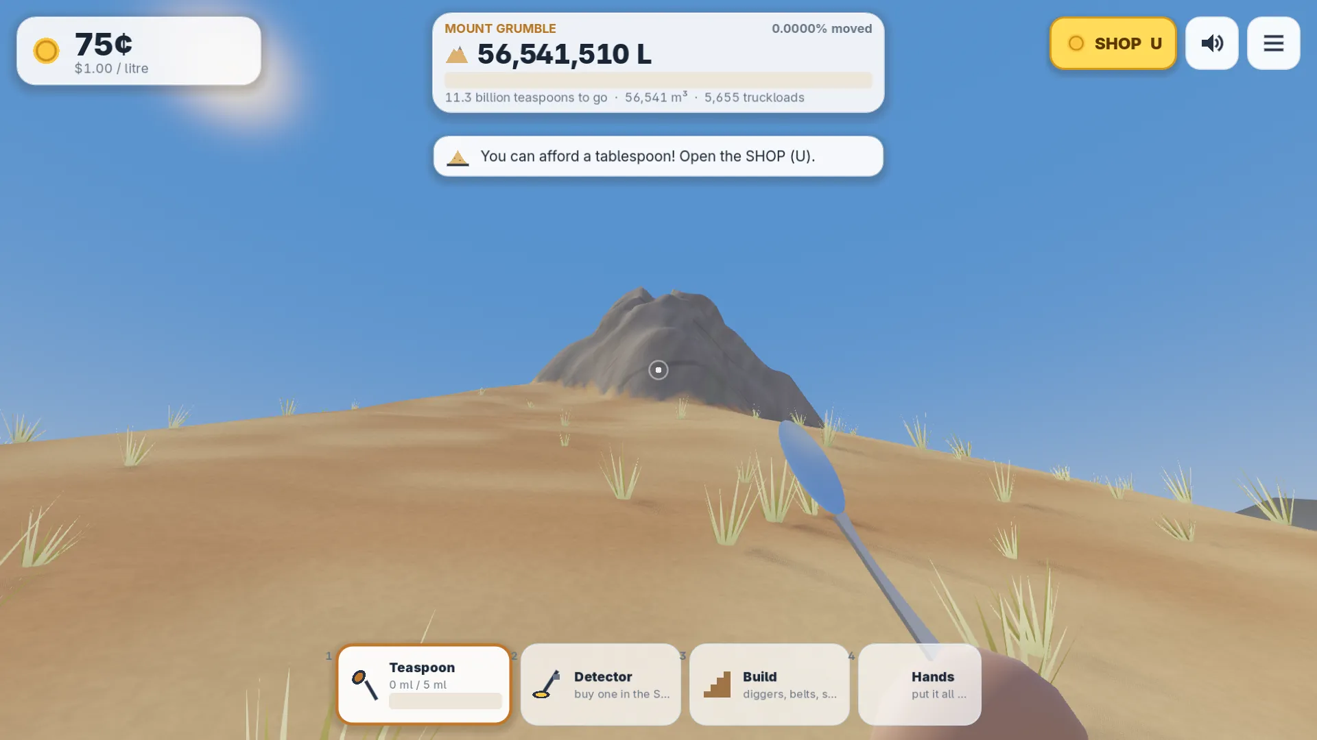 Move the Mountain with a Spoon スクリーンショット