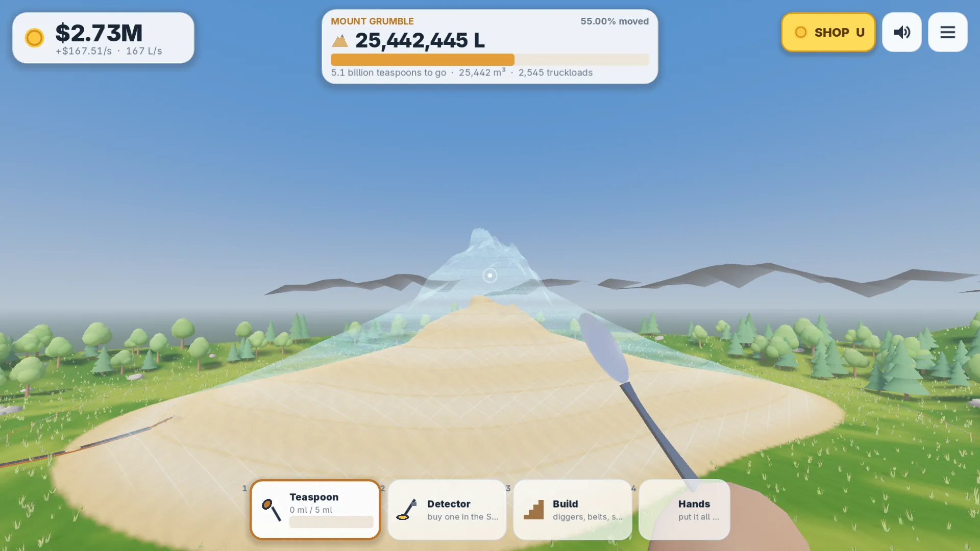 Move the Mountain with a Spoon スクリーンショット