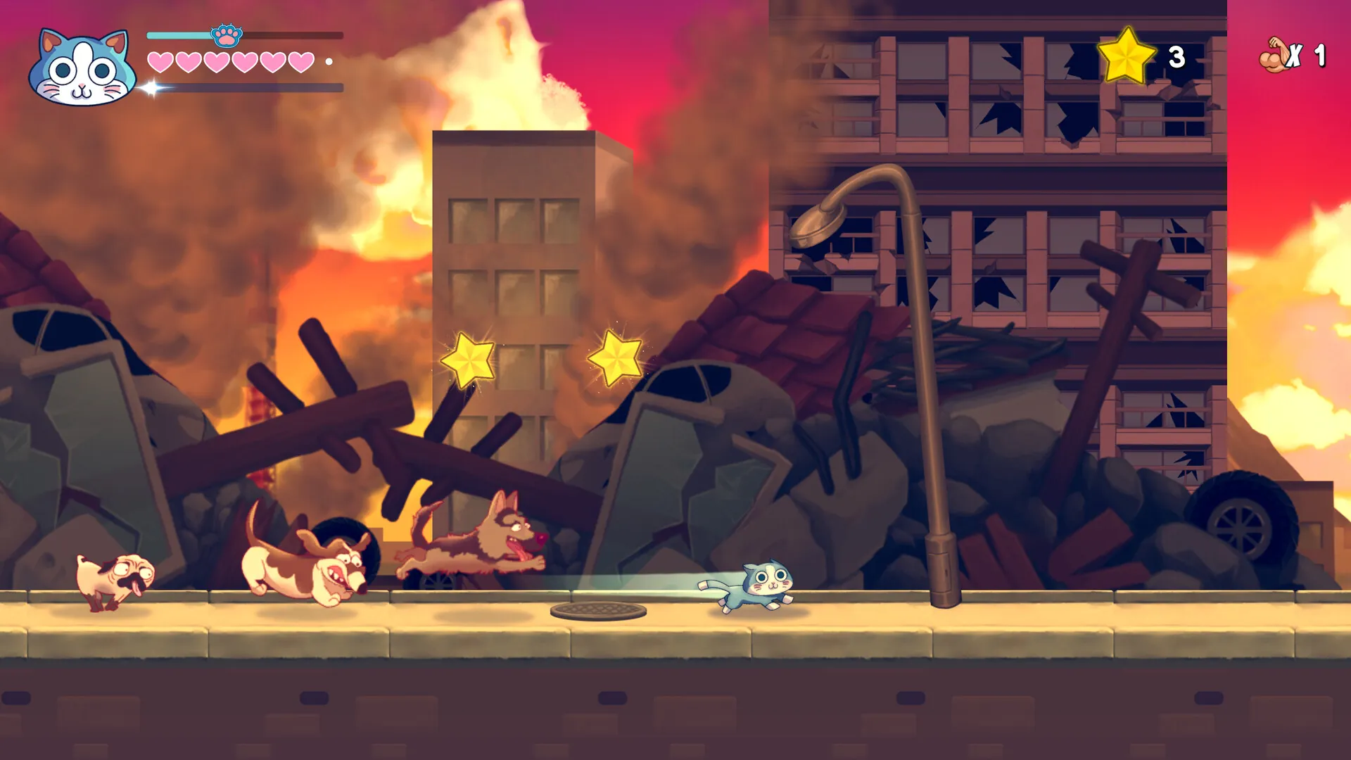 KinnikuNeko: SUPER MUSCLE CAT スクリーンショット